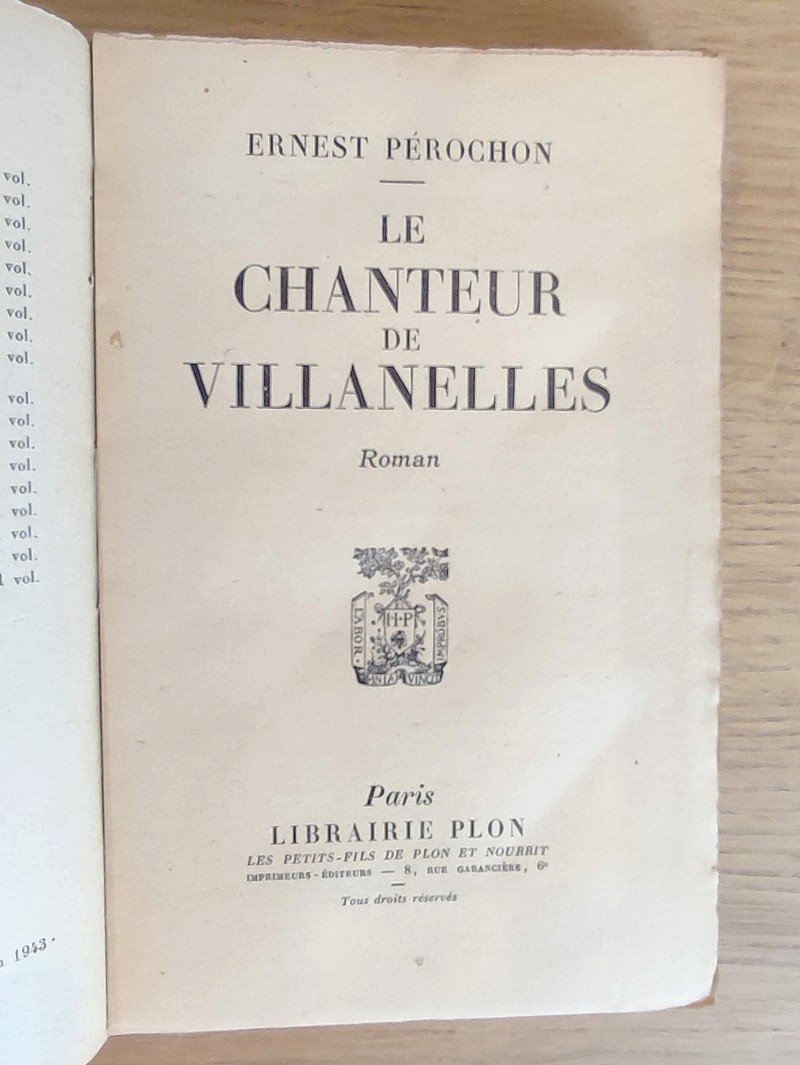 Le chanteur de Villanelles