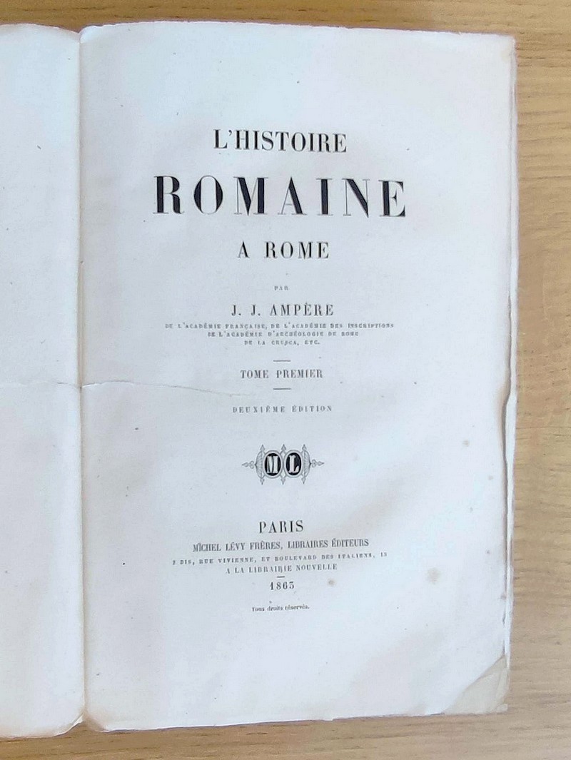 L'Histoire romaine à Rome (4 volumes, complet)