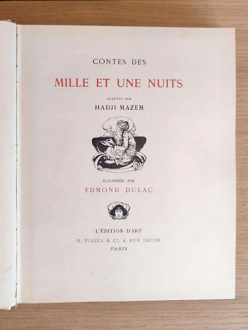 Contes des Mille et une Nuits, adaptés par Hadji-Mazem