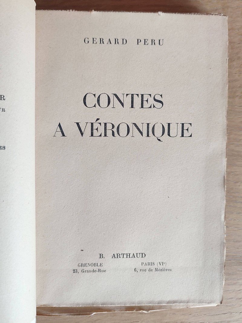 Contes à Véronique. Récits