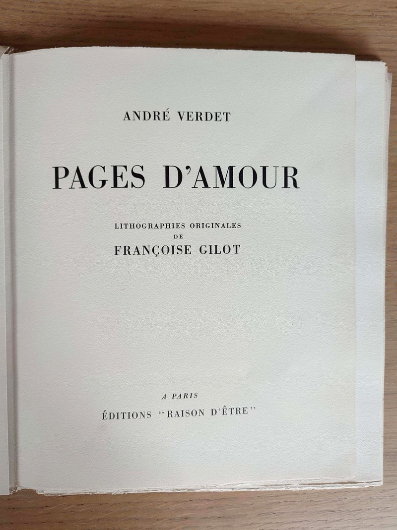 Pages d'amour