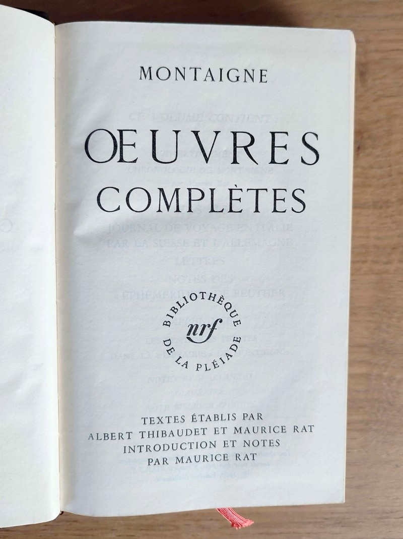 Oeuvres complètes