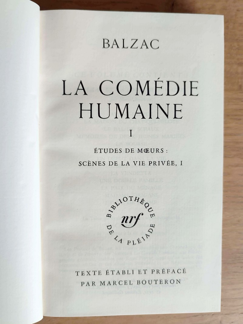 La comédie Humaine (11 volumes - Le Tome XI contient les œuvres ébauchées, II  et les Préfaces  de la Comédie Humaine - Les Contes drolatiques)