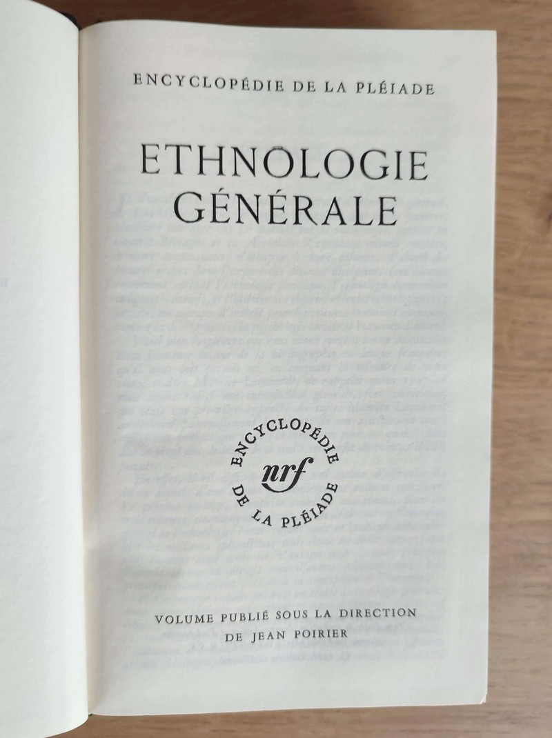 Ethnologie Générale