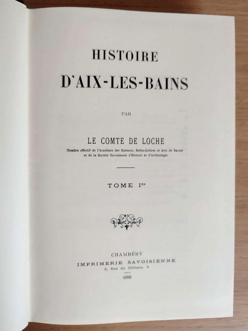 Histoire d'Aix-les-Bains (2 volumes)