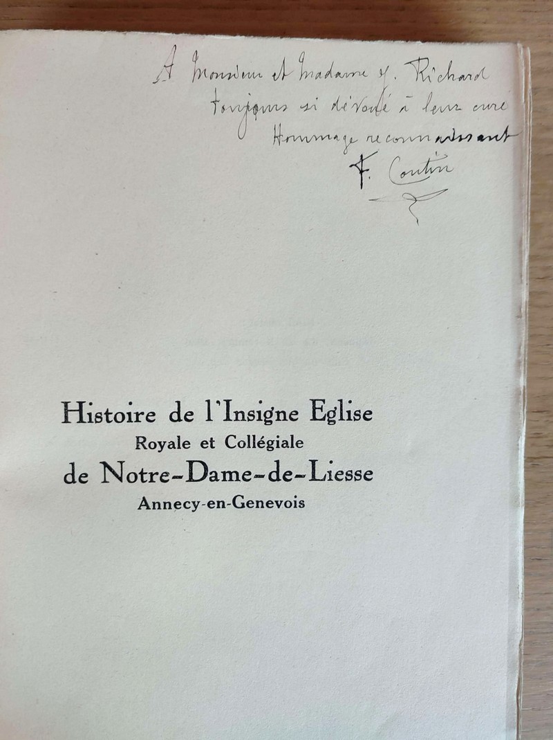 Histoire de l'insigne église Royale et Collégiale de Notre-Dame-de-Liesse, Annecy-en-Genevois