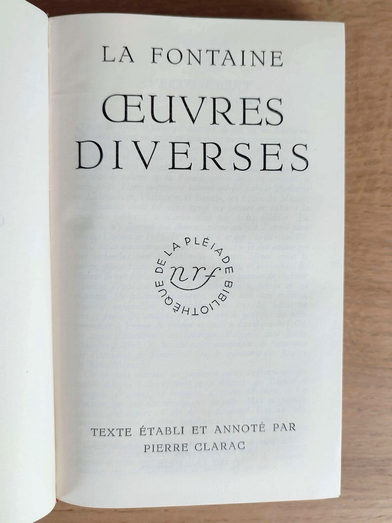 Oeuvres diverses