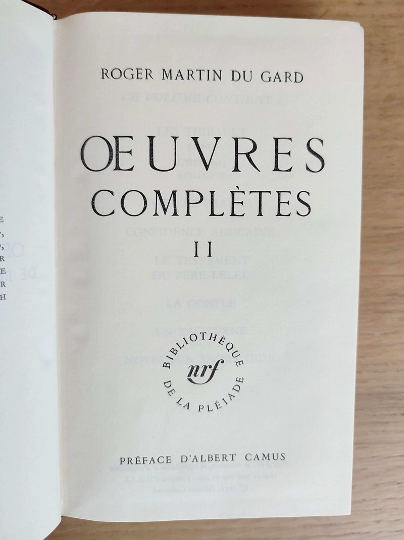 Oeuvres complètes ( 2 volumes)