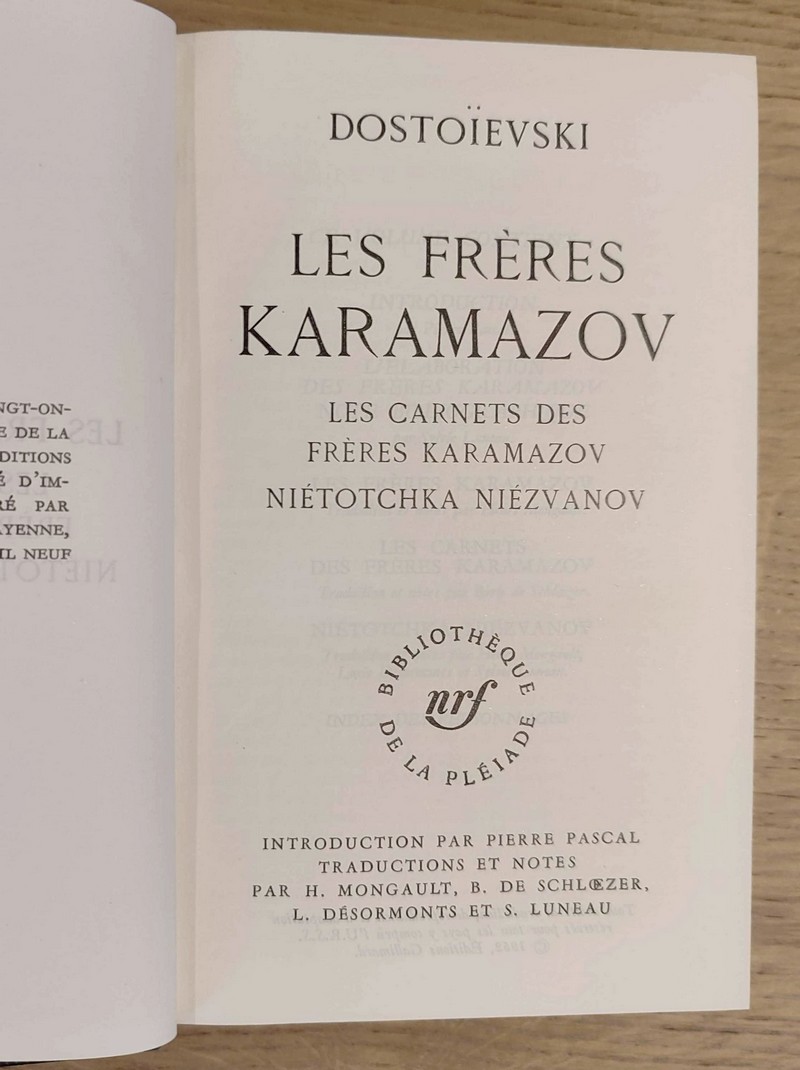 Les frères Karamazov - Les carnets des frères Karamazov - Niétotchka Niézvanov