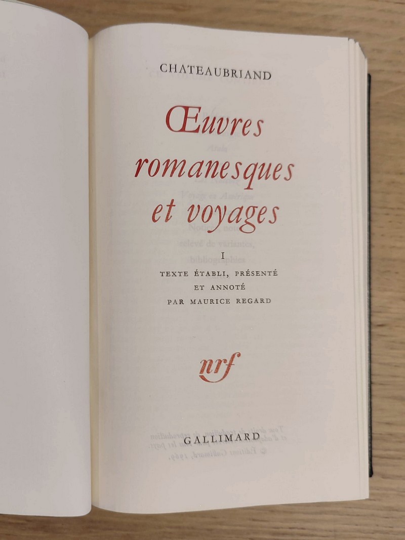 Oeuvres romanesques et voyages (2 volumes)