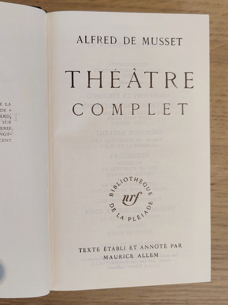 Théâtre complet