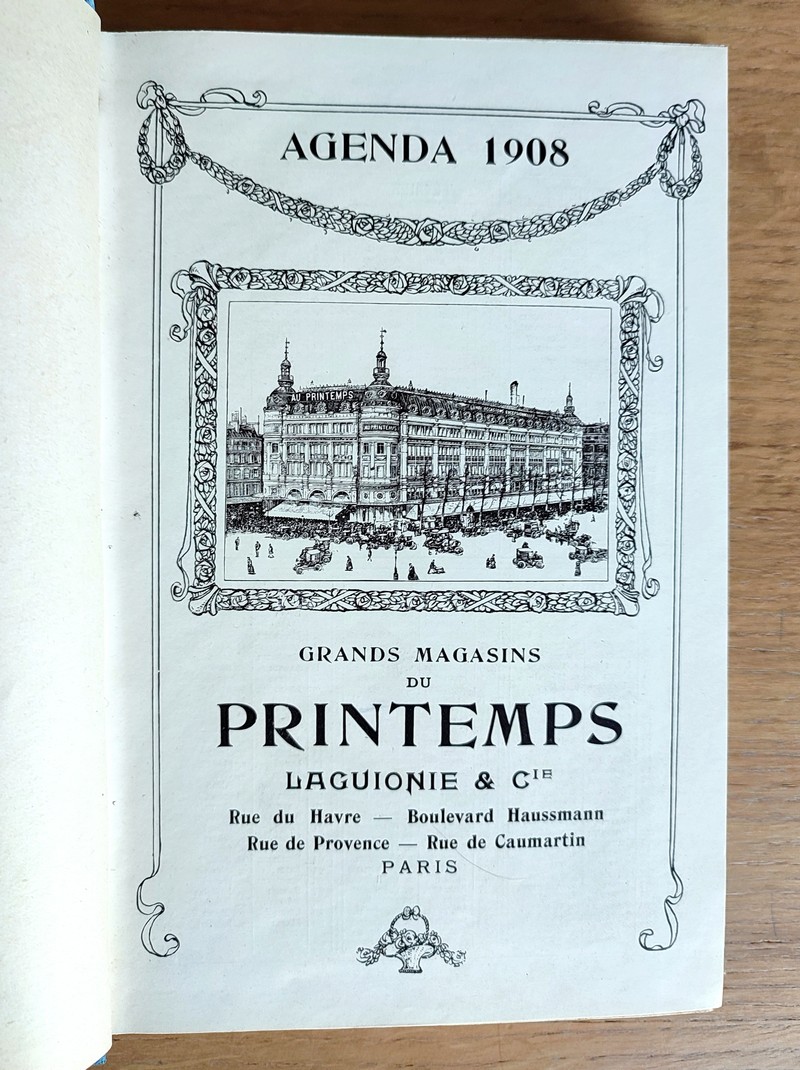 Agenda 1908, Grands magasins du Printemps