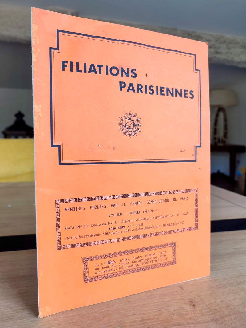 Filiations parisiennes