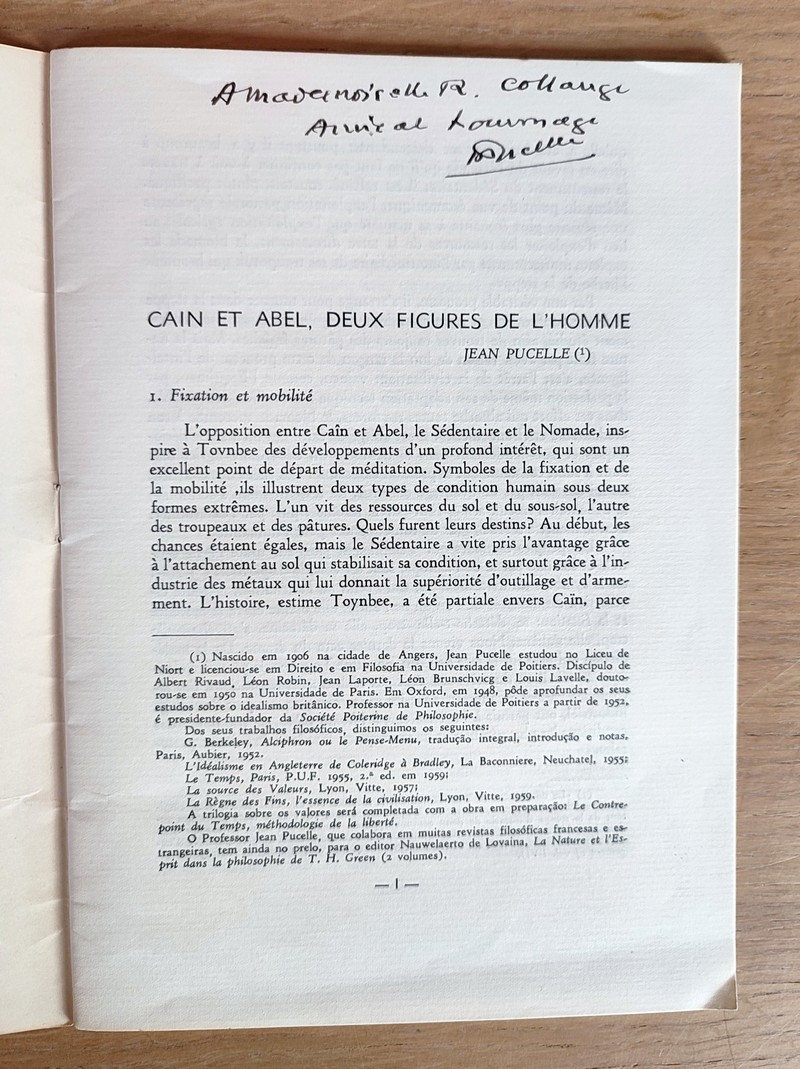 Caïn et Abel, deux figures de l'homme