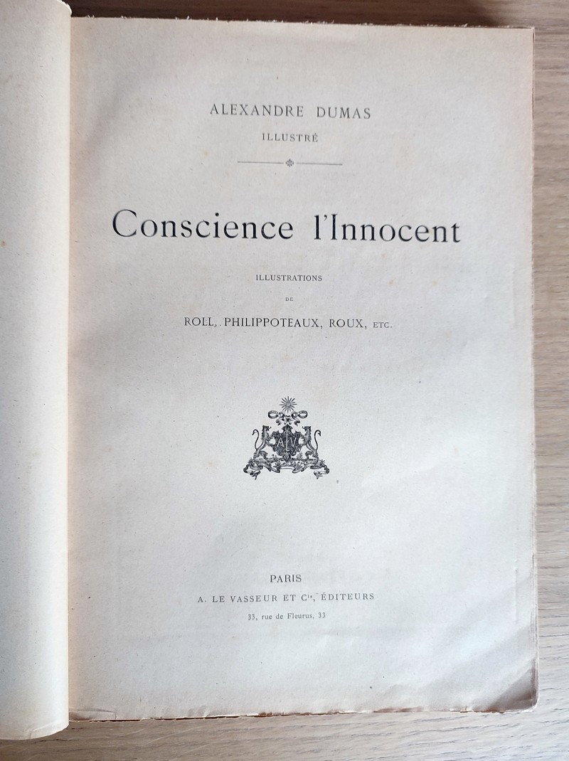 Conscience l'Innocent - Le Père la Ruine - Souvenirs d'Antony