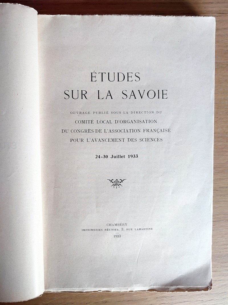 Études sur la Savoie