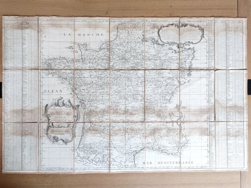 Nouvelle carte qui comprend les principaux triangles qui servent de fondements à la description géométrique de la France, levée par ordre du Roy...