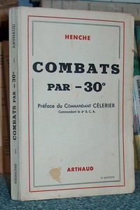 livre ancien - Combats par -30° - Henche