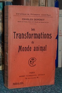livre ancien - Les transformations du monde animal - Depéret Charles