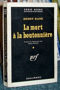 livre ancien - La mort à la boutonnière - Kane Henry