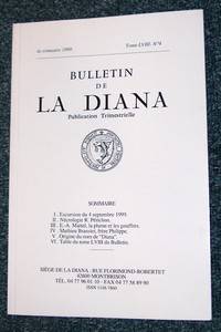 Bulletin de la Diana Tome LVIII n° 4 - 1999