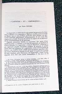 livre ancien - « Captenh » et « Amparansa » - Duparc Pierre