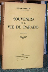 livre ancien - Souvenirs de la vie du Paradis - Duhamel Georges