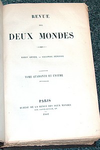 Revue des Deux Mondes. Tome 41, 1862