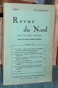livre ancien - Revue du Nord. N° 186, juillet-septembre 1965 - Revue