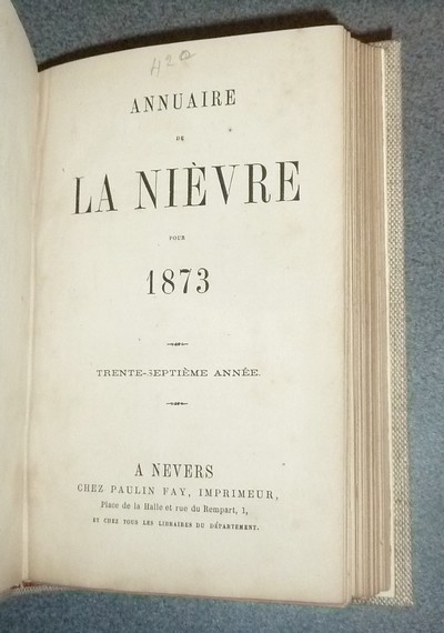 Annuaire du Département de la Nièvre pour 1873