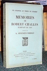 livre ancien - Mémoires de Robert Challes, écrivain du Roi - Challes Robert